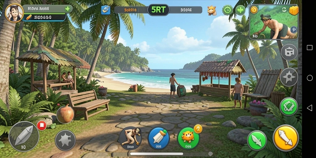 Tampilan gameplay 5RT yang penuh warna dan menarik.