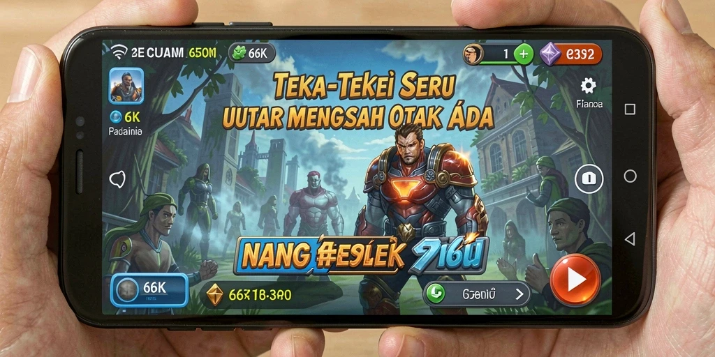 Tampilan gameplay 66K dengan berbagai tantangan puzzle menarik.