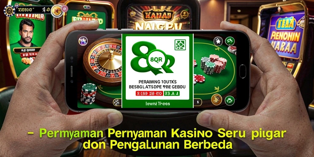 Screenshot gameplay 8QR menunjukkan keseruan permainan Kasino yang mendebarkan.
