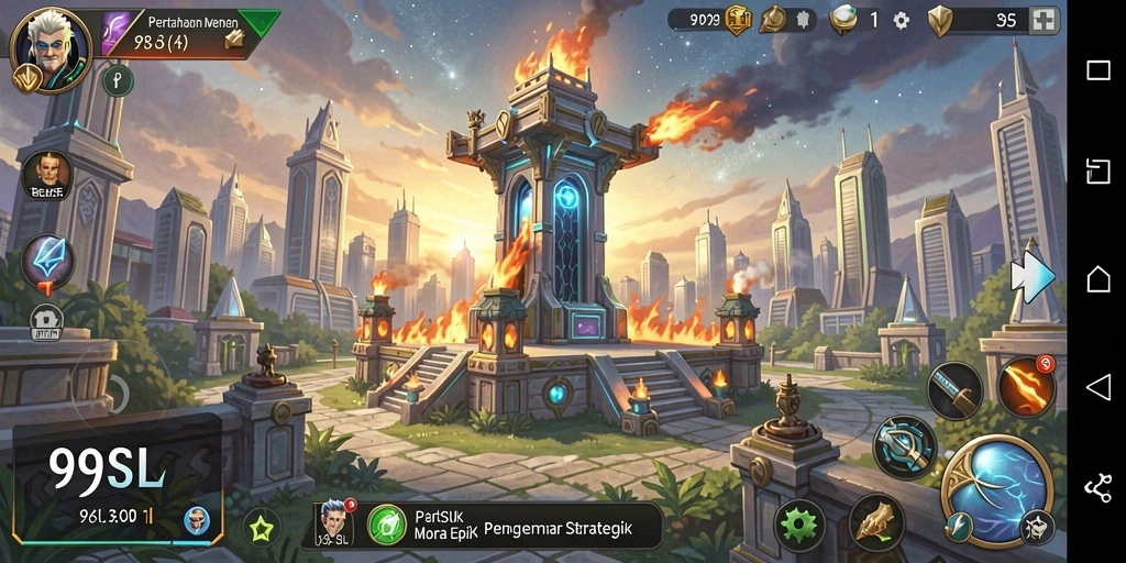 Tampilan gameplay 99SL yang seru dalam Tower Defense.