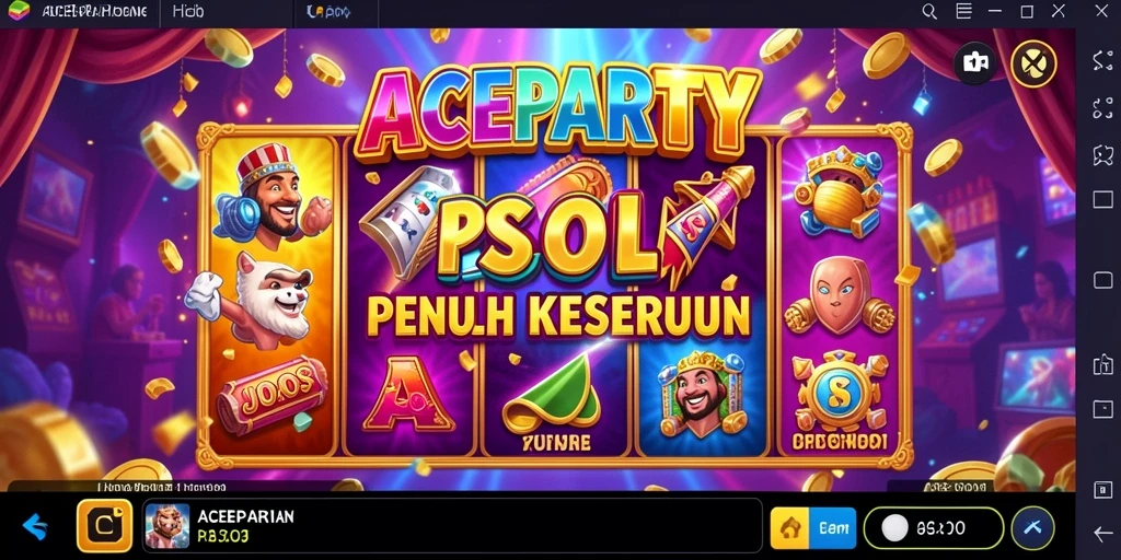 Tampilan menarik dari gameplay ACEPARTY yang mendebarkan.