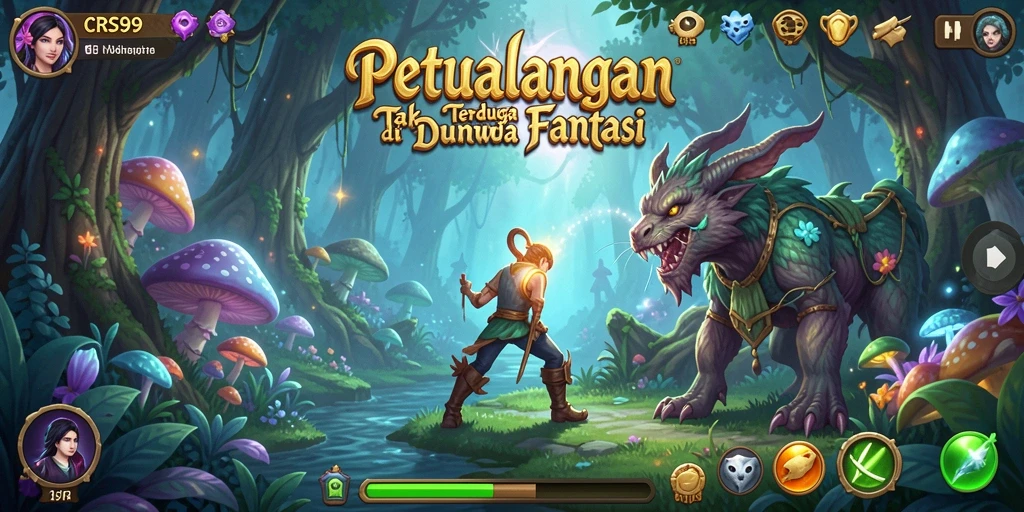 Tampilan gameplay seru di world of CRS99 yang menantang.