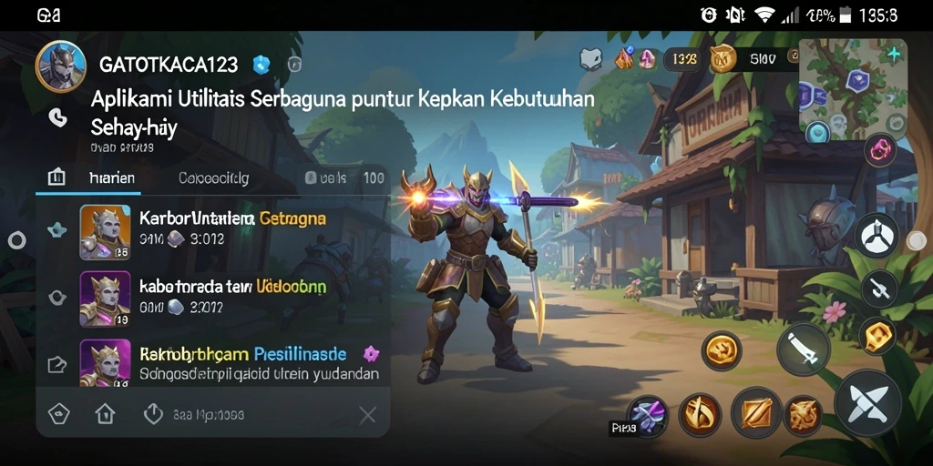 Tampilan antarmuka utama GATOTKACA123 yang praktis dan menarik.