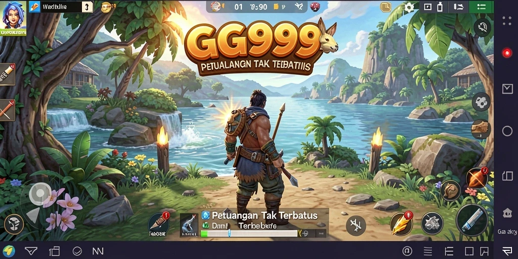 Screenshot menampilkan petualangan seru di dunia Open World GG999.