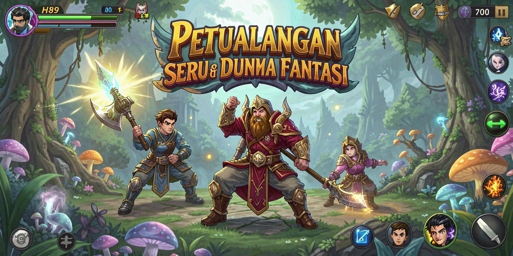 Tampilan gameplay H89 yang menakjubkan dalam petualangan RPG.