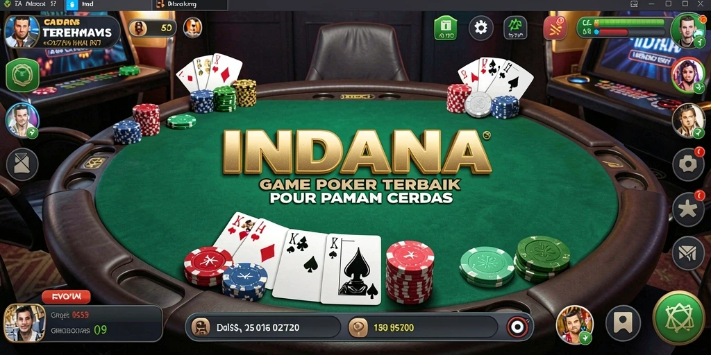 Gameplay Poker yang seru dan menantang di dalam INDAAA.