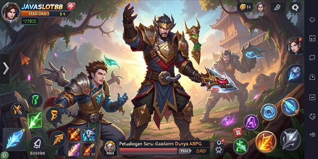 Screenshot gameplay JAVASLOT88 menampilkan aksi petualangan yang seru.