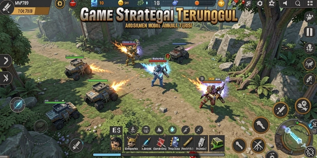 Tampilan menarik dari gameplay strategis di MVP789.