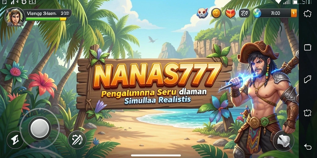 Screenshot gameplay menunjukkan interaksi menarik dalam NANAS777.