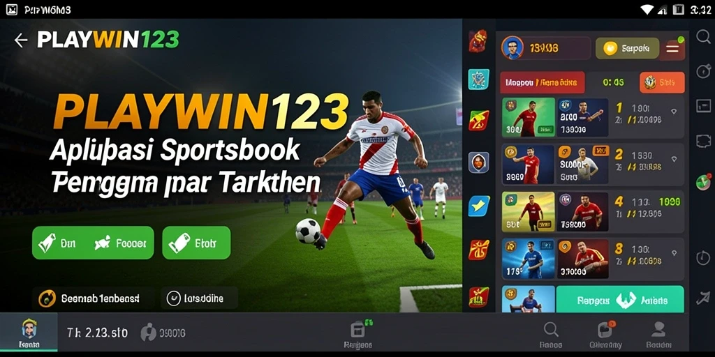 Tangkapan layar utama dari gameplay aplikasi Sportsbook yang menarik.