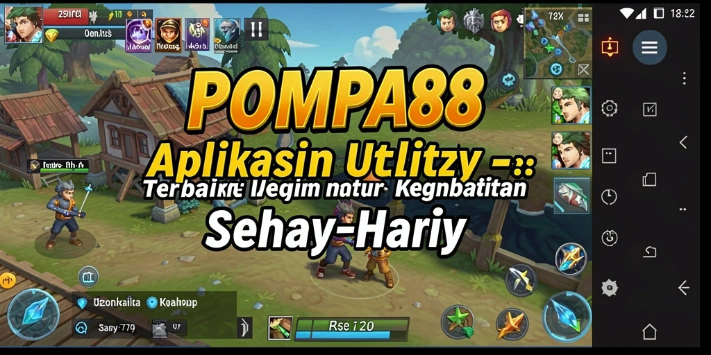 Tampilan utama POMPA88 yang bersih dan intuitif.
