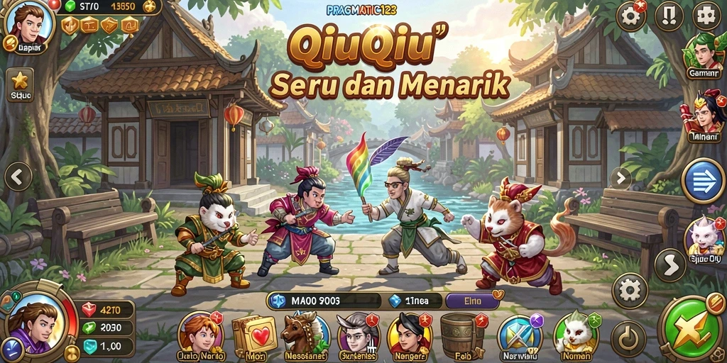 Tampilan menarik gameplay QiuQiu di PRAGMATIC123.