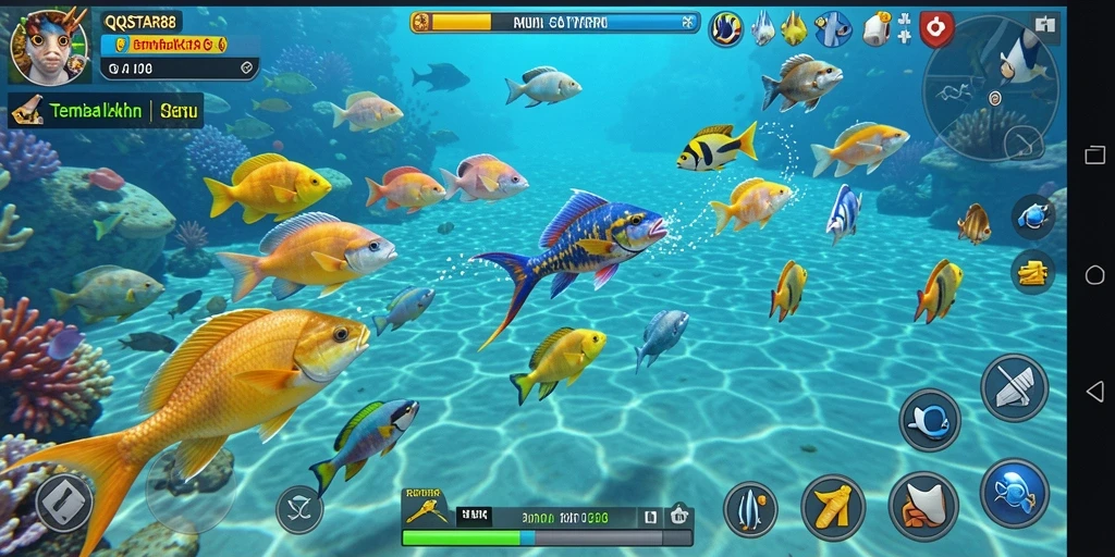 Gameplay seru QQSTAR88 saat berburu ikan dalam laut yang menakjubkan.