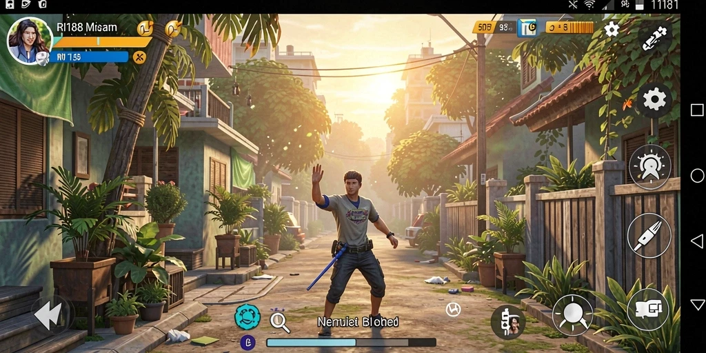 Tampilan gameplay <strong>RI188</strong> yang memukau dengan aktivitas interaktif.