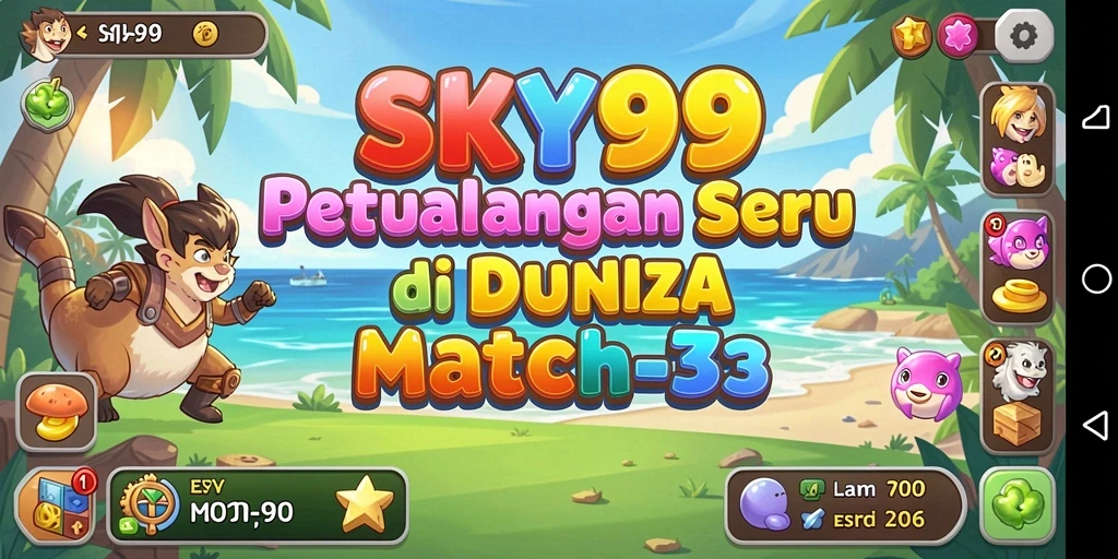 Tampilan gameplay SKY99 yang seru dan penuh warna.