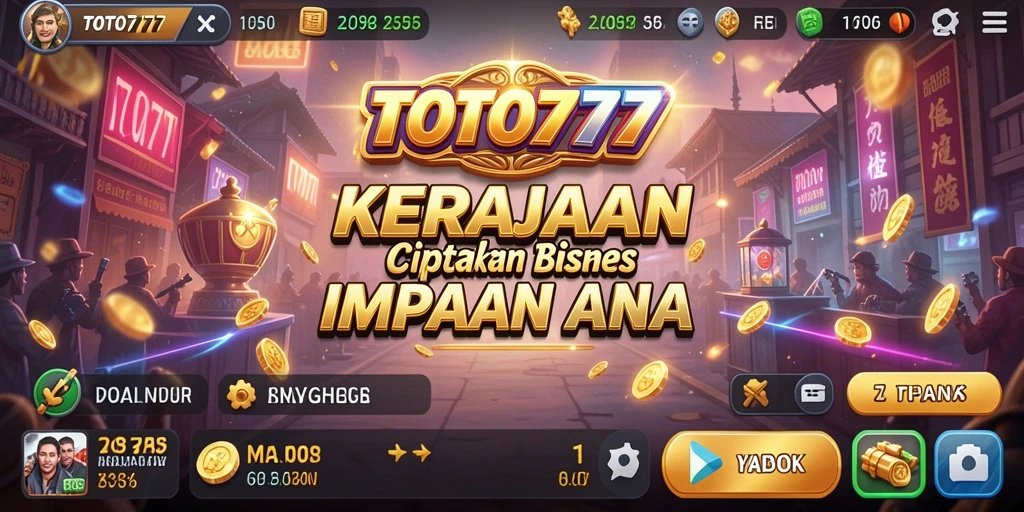 Tampilan menarik gameplay TOTO777 saat membangun kerajaan bisnis.